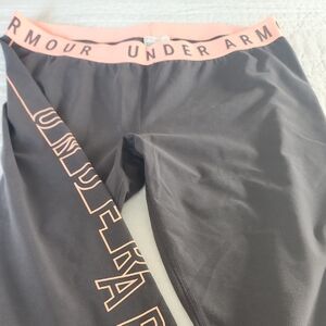 Under Armour Gray and Peach Leggings